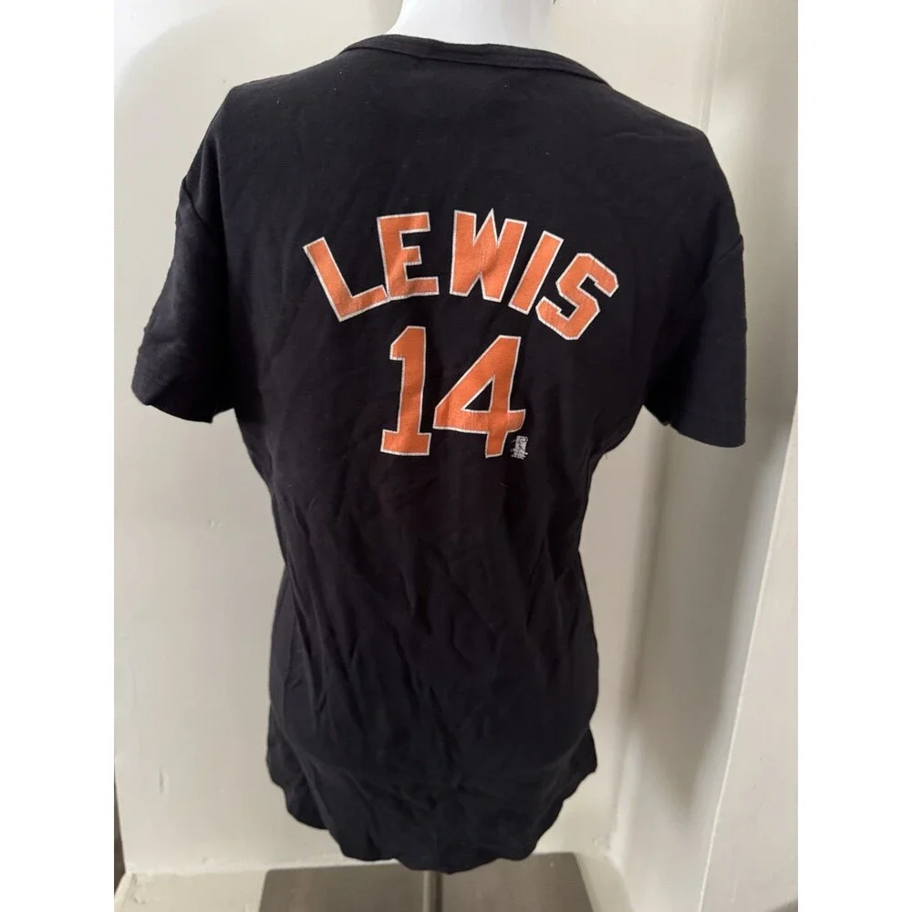 Vintage 2007 San Francisco Giants Fred Lewis #14 MLB Black Graphic T Shirt Large